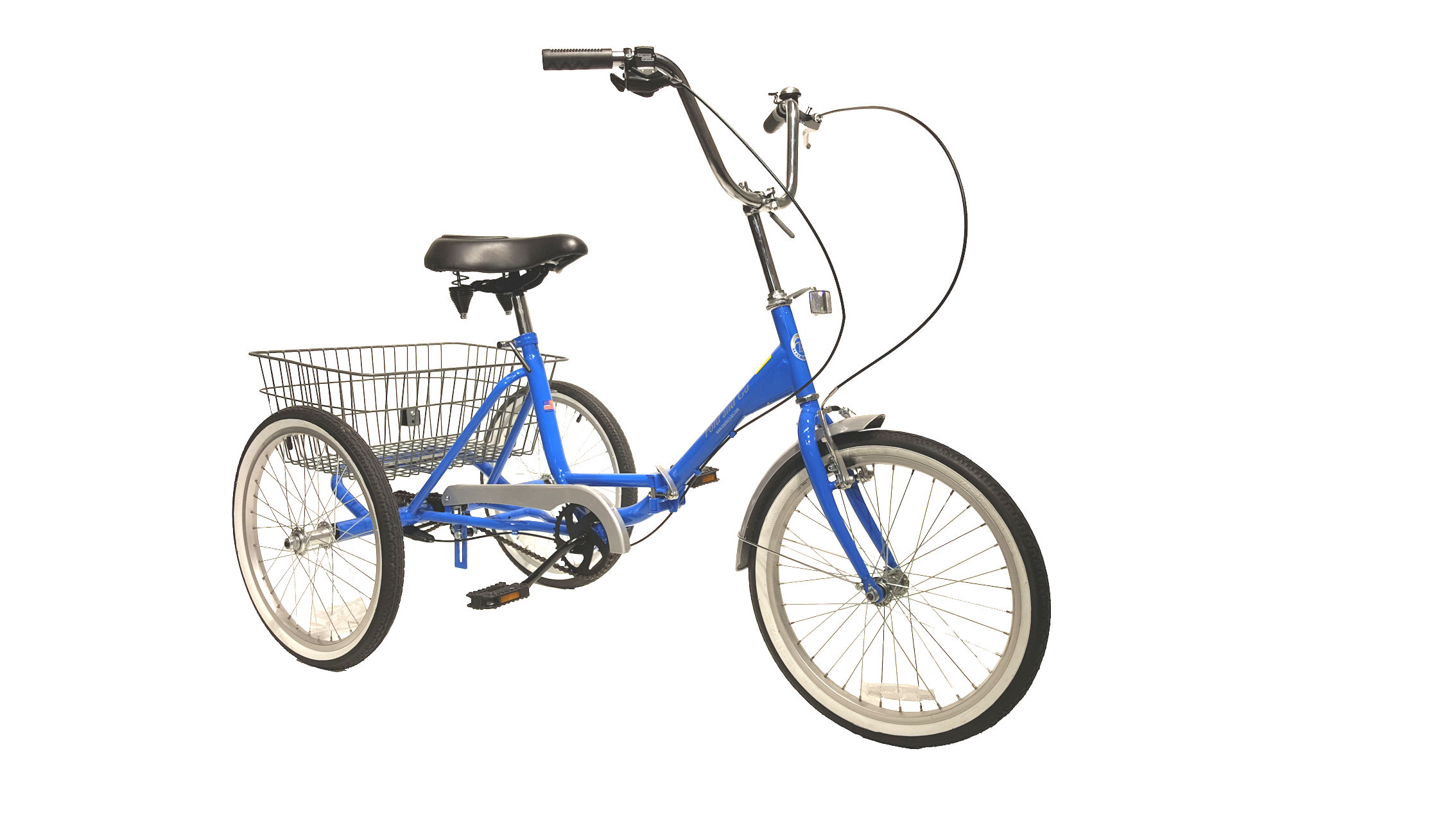 Foldable adult online tricycle