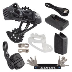 GROUP UPGRADE KIT SRAM GX EAGLE AXS RDwBATT/POD-CONTROLLER/CHARGER-CORD CHAIN GAP TOOL BK 