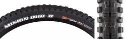 TIRE MAX MINION DHR II 27.5x2.4 BK FOLD/120x2 TERRA/TR/DD/WT 