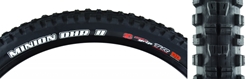 TIRE MAX MINION DHR II 27.5x2.5 BK FOLD/120x2 3CG/DD/TR 