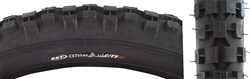 TIRE SUNLT 20x2.125 CST93 BK/BLK KNOBBY WIRE 