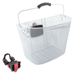 BASKET SUNLT FT MESH Q/R WH 22.2/25.4 w/BRACKET 